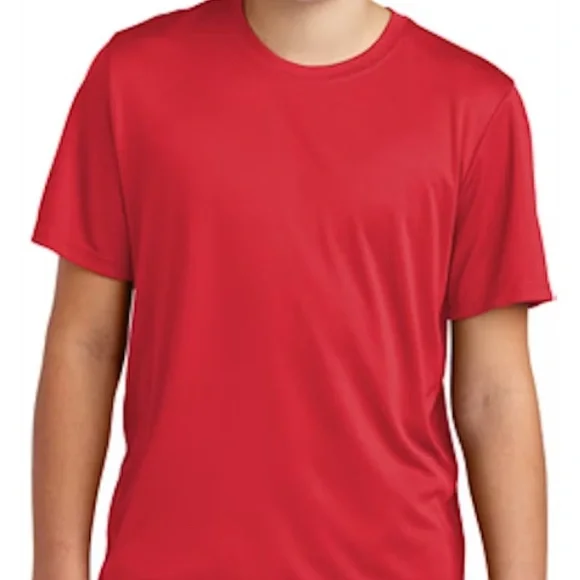 NWT [Eastbay] Gymtech Performance Athletic Short-Sleeved Shirt Red Youth L 14/16 - Picture 2 of 6